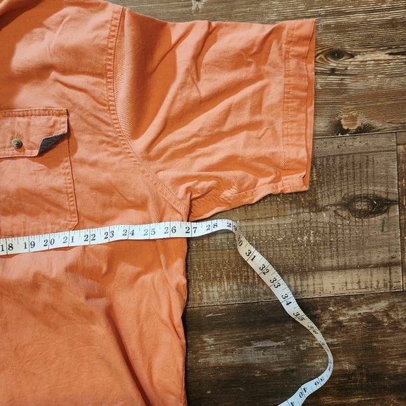 Wrangler Flex for Comfort orange button up shirt Size 2XL - Picture 8 of 8